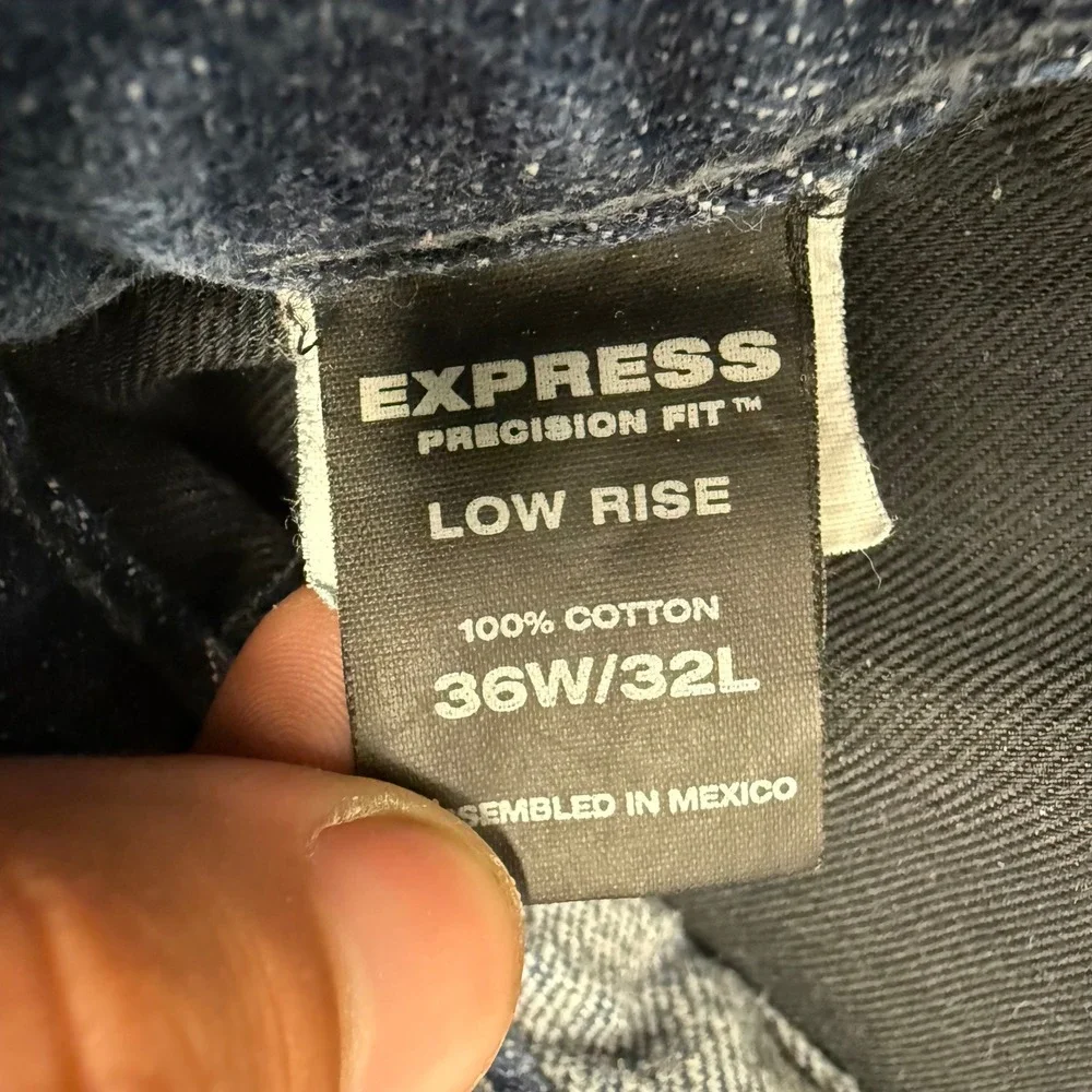 2000s y2k express relaxed fit straight leg jeans